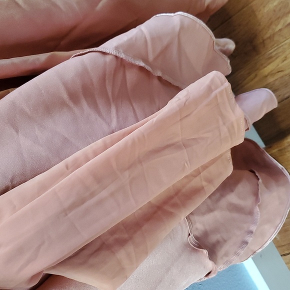 Ivy City Co Callie Peach Faux Wrap Dress - Picture 8 of 9